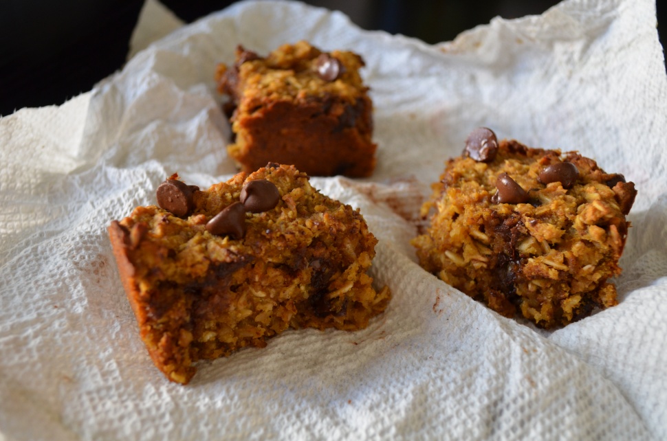 Pumpkin Almond Butter Oat Bars The Balanced Blonde