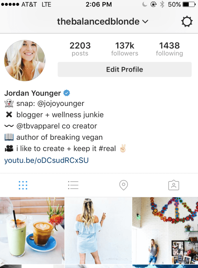 instagram bio examples